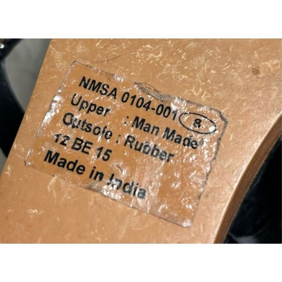 Naughty Monkey Black Beaded Wedge Sandals - Picture 8 of 8